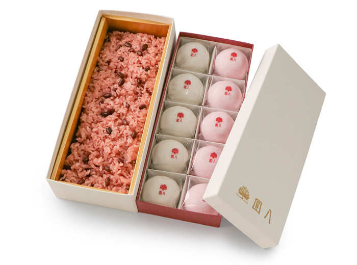 紅白上用饅頭と赤飯